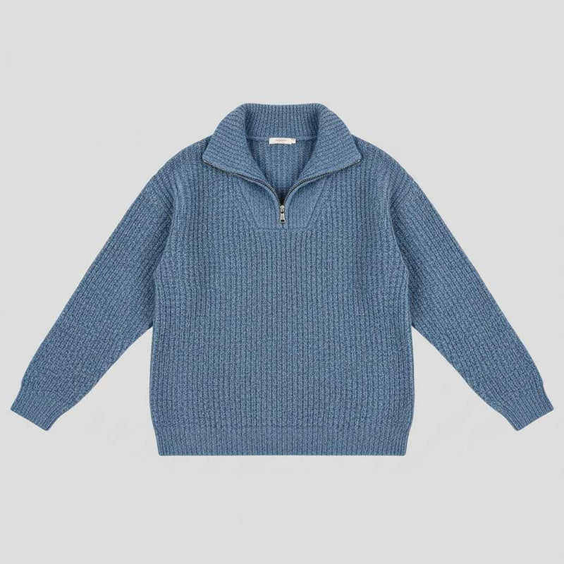 Dafina V-Neck Sweater with Zipper | Women's Sweater