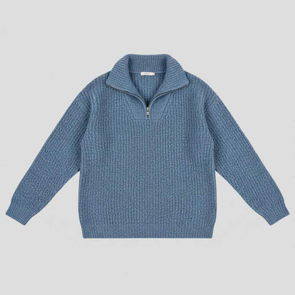 Dafina V-Neck Sweater with Zipper | Women's Sweater
