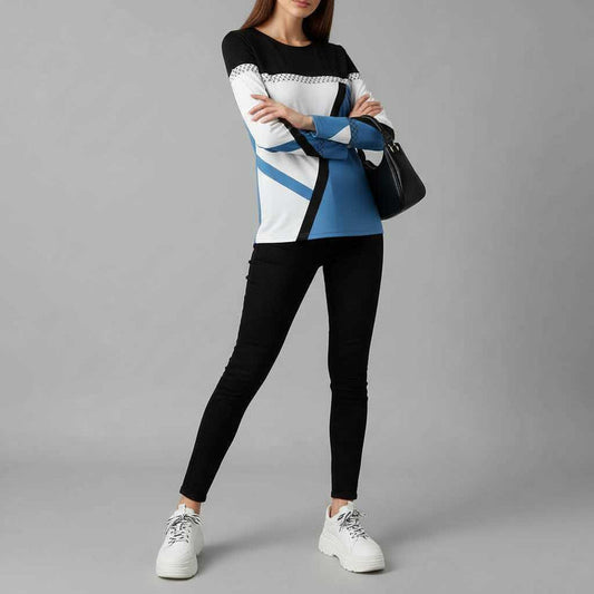 Avril | Women's Graphic Sweater in Soft Knit