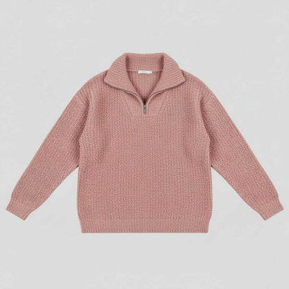 Dafina V-Neck Sweater with Zipper | Women's Sweater