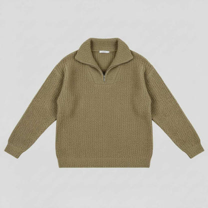 Dafina V-Neck Sweater with Zipper | Women's Sweater