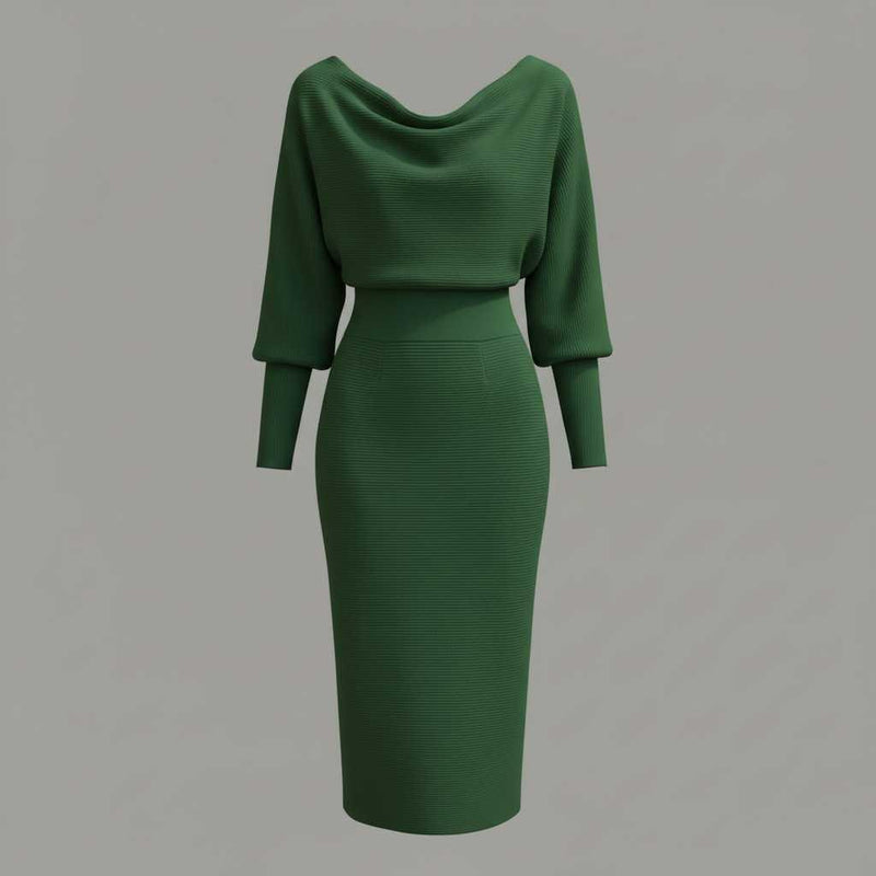 Elegant Midi Dress | Women's Casual Dress