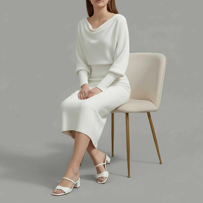 Elegant Midi Dress | Women's Casual Dress