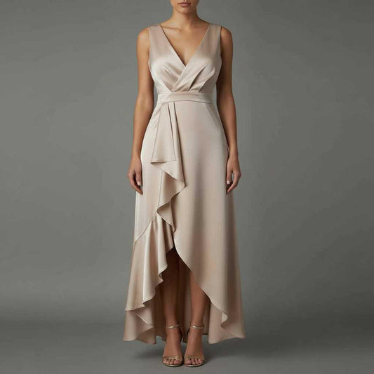 Elegant V-Neck Maxi Dress | Women's Summer Dresses