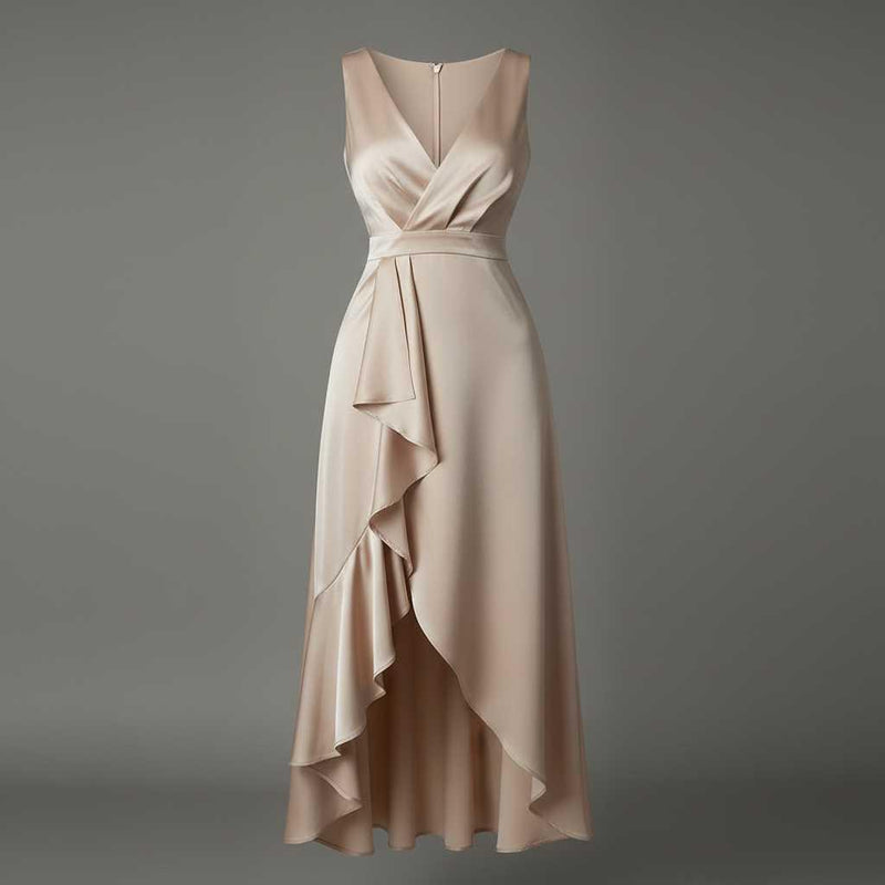 Elegant V-Neck Maxi Dress | Women's Summer Dresses