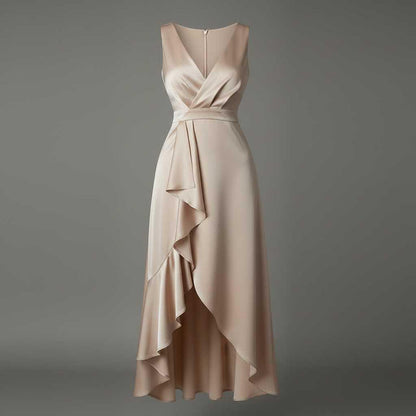 Elegant V-Neck Maxi Dress | Women's Summer Dresses