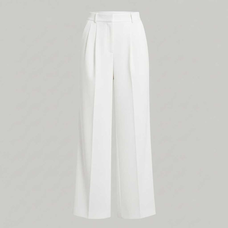 Lena Tailored Wide Leg Pants | Women's Black Trousers