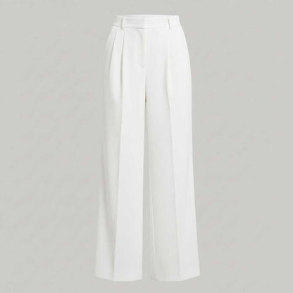 Lena Tailored Wide Leg Pants | Women's Black Trousers