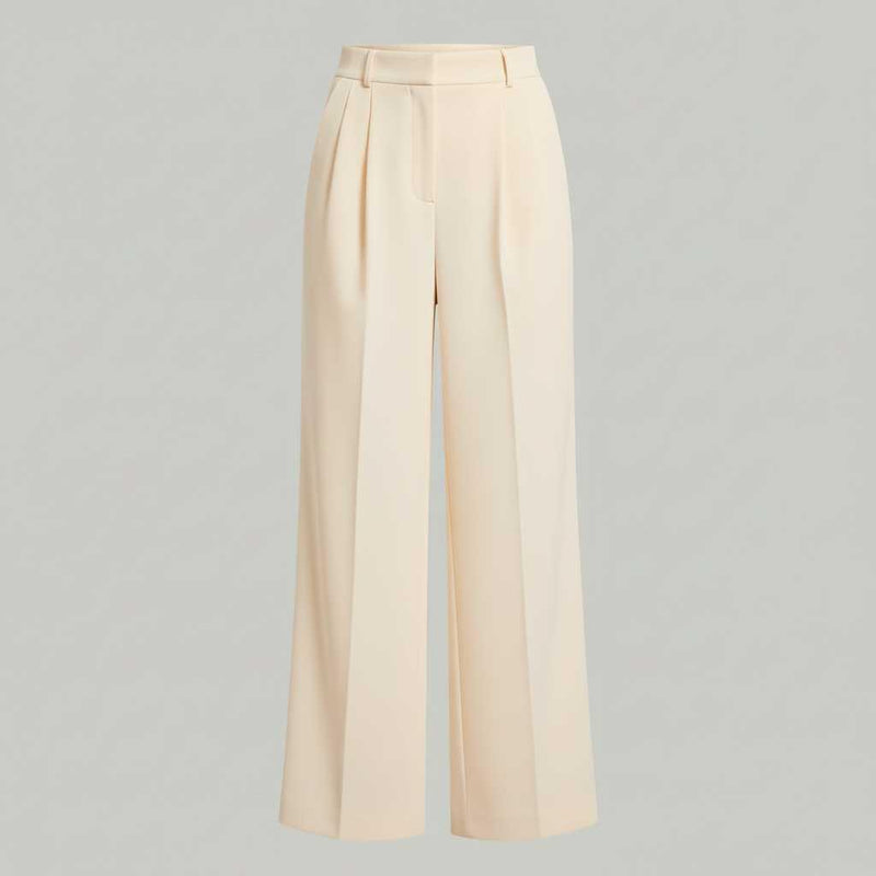 Lena Tailored Wide Leg Pants | Women's Black Trousers