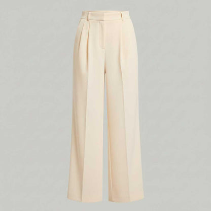 Lena Tailored Wide Leg Pants | Women's Black Trousers