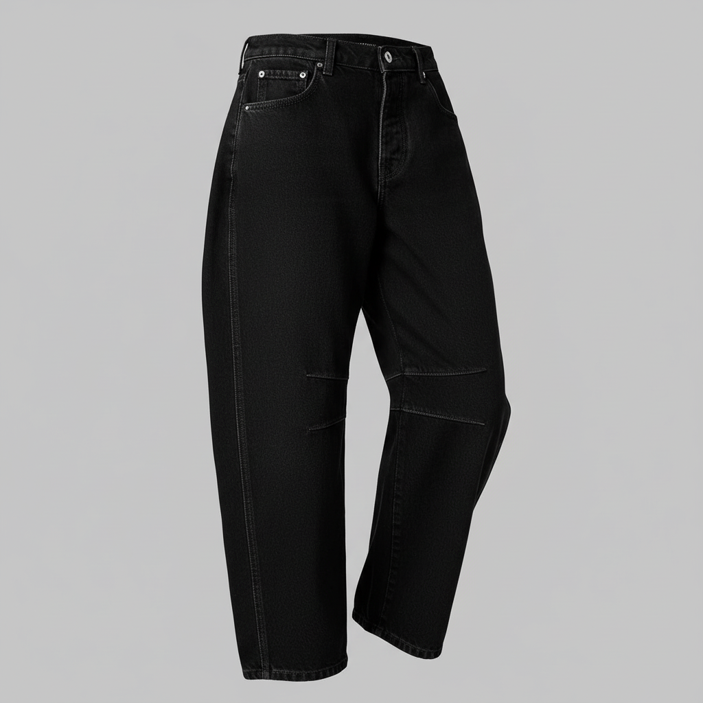 Leopard Print Barrel Jeans | Women's Casual Jeans
