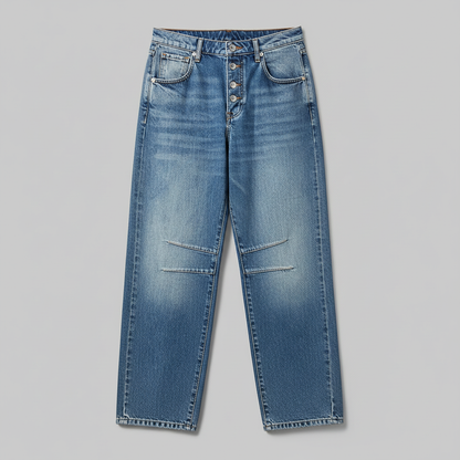 Leopard Print Barrel Jeans | Women's Casual Jeans
