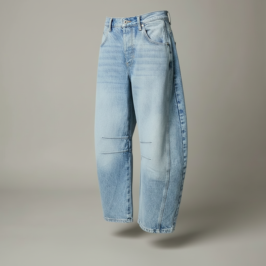 Leopard Print Barrel Jeans | Women's Casual Jeans