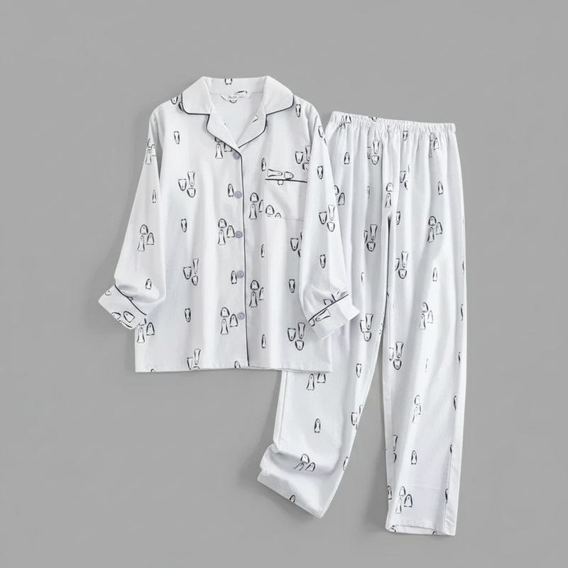 Plaid Cotton Flannel Pajama Set | Women's Sleepwear