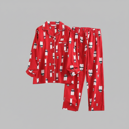 Plaid Cotton Flannel Pajama Set | Women's Sleepwear