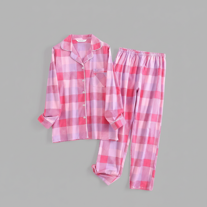 Plaid Cotton Flannel Pajama Set | Women's Sleepwear