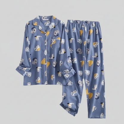 Plaid Cotton Flannel Pajama Set | Women's Sleepwear