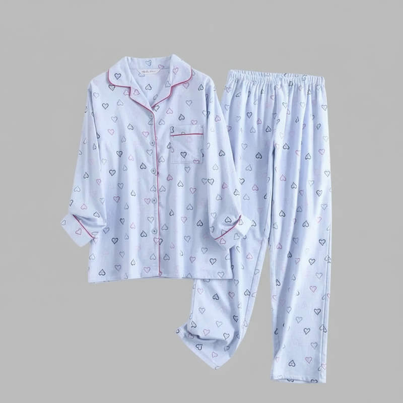 Plaid Cotton Flannel Pajama Set | Women's Sleepwear