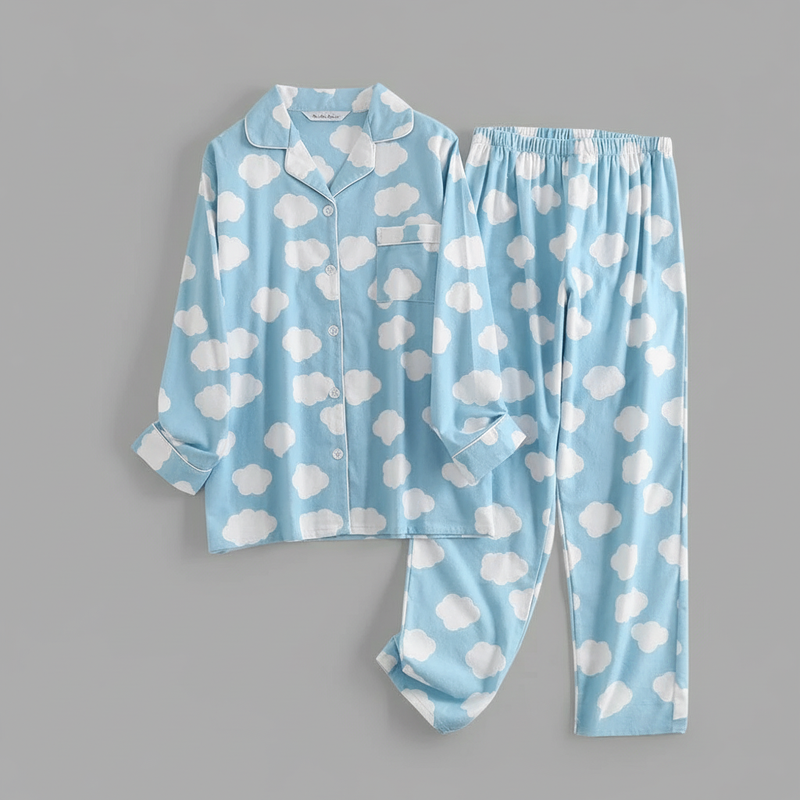 Plaid Cotton Flannel Pajama Set | Women's Sleepwear