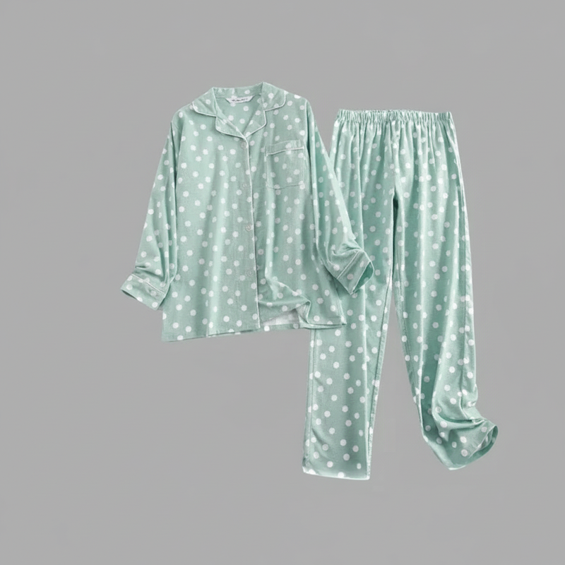 Plaid Cotton Flannel Pajama Set | Women's Sleepwear