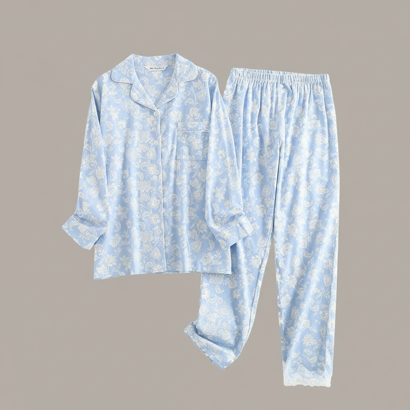 Plaid Cotton Flannel Pajama Set | Women's Sleepwear
