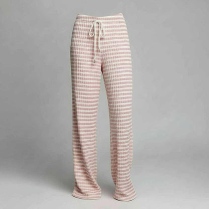 Striped Lace-Up Pants | Women's Casual High Street Pants