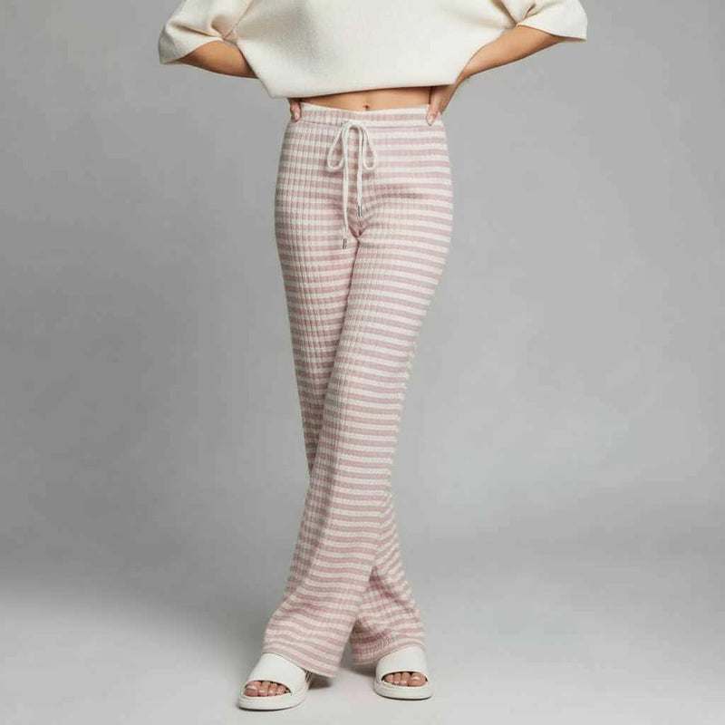 Striped Lace-Up Pants | Women's Casual High Street Pants